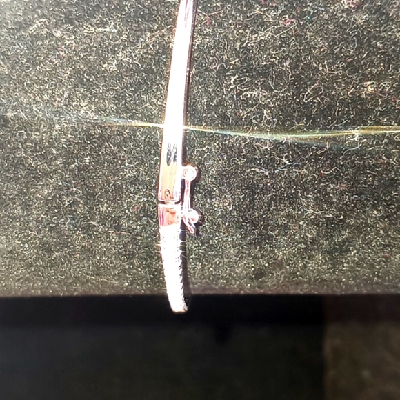 Nordstrom Silver Cubic Zirconia Bangle Bracelet - Picture 5 of 13